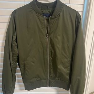 Army Green Bomber Jacket